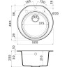 Мойка OMOIKIRI MIYA 50R-BE Tetogranit/ваниль 4993504