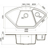 Мойка OMOIKIRI YONAKA 98-C-PA Artgranit/пастила 4993712