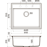 Мойка OMOIKIRI DAISEN 51-WH Artgranit/белый 4997304