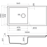 Мойка OMOIKIRI SINTESI 100-CN Artceramic/canyon 4997127